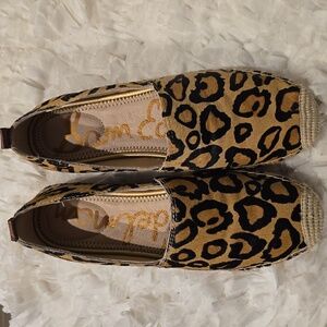 Sam Edelman Khloe Women's Espadrille Flat Size 7 Leopard Print